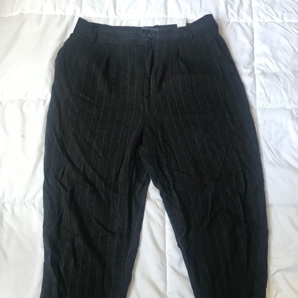 Zara Pinstripe Cropped Pant